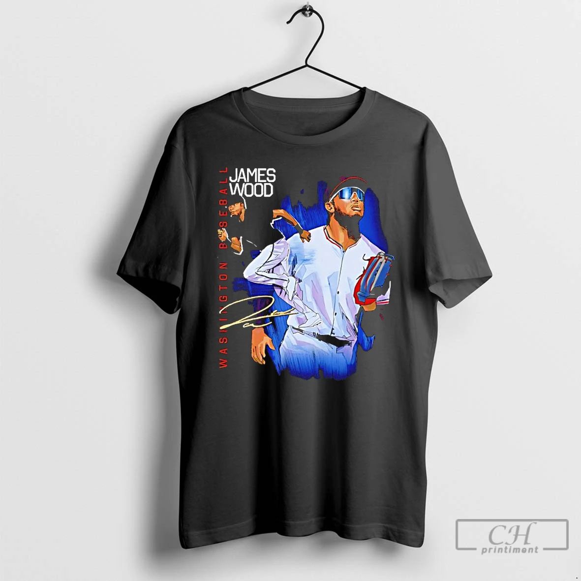 Classic James Wood Washington Nationals Baseball Autographed Classic T Shirts