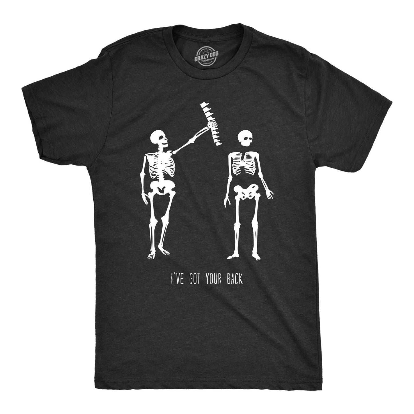 Mens Got Your Back Funny Halloween Skeleton Best Friend T shirt