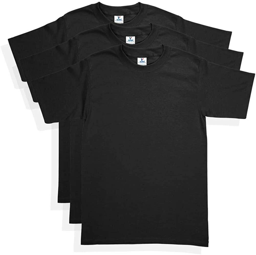 Yazbek Men's Heavy Weight (5.9-Ounce) Crew Neck Short Sleeve T-Shirt - (3-Pack)