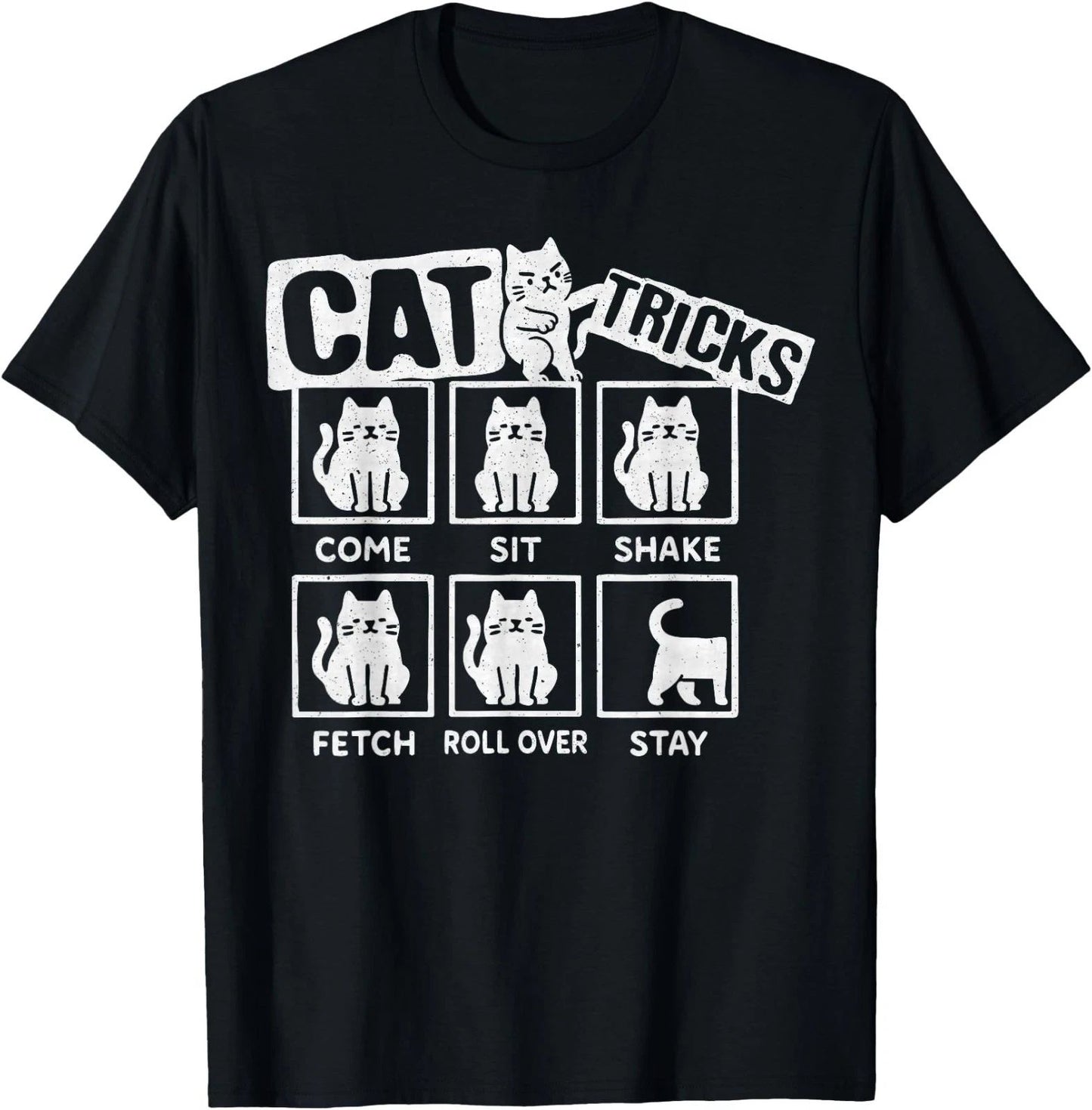 Cats Funny Cat Tricks, Kitties Lover T-Shirt , Adult Kid Tees,Unisex Tees