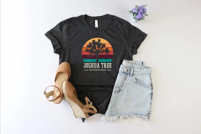 Joshua Tree National Park Vintage Comfort Tee Shirt California Desert Travel