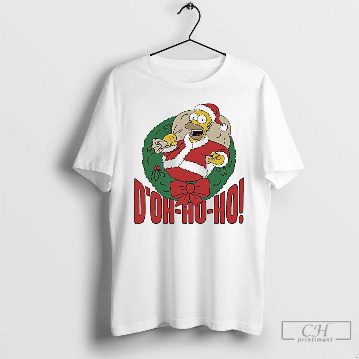 Classic The Simpsons Homer Doh Ho Ho Christmas 2025 T Shirts