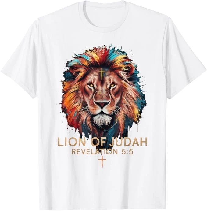Lion of Judah Christian Cross T-Shirt