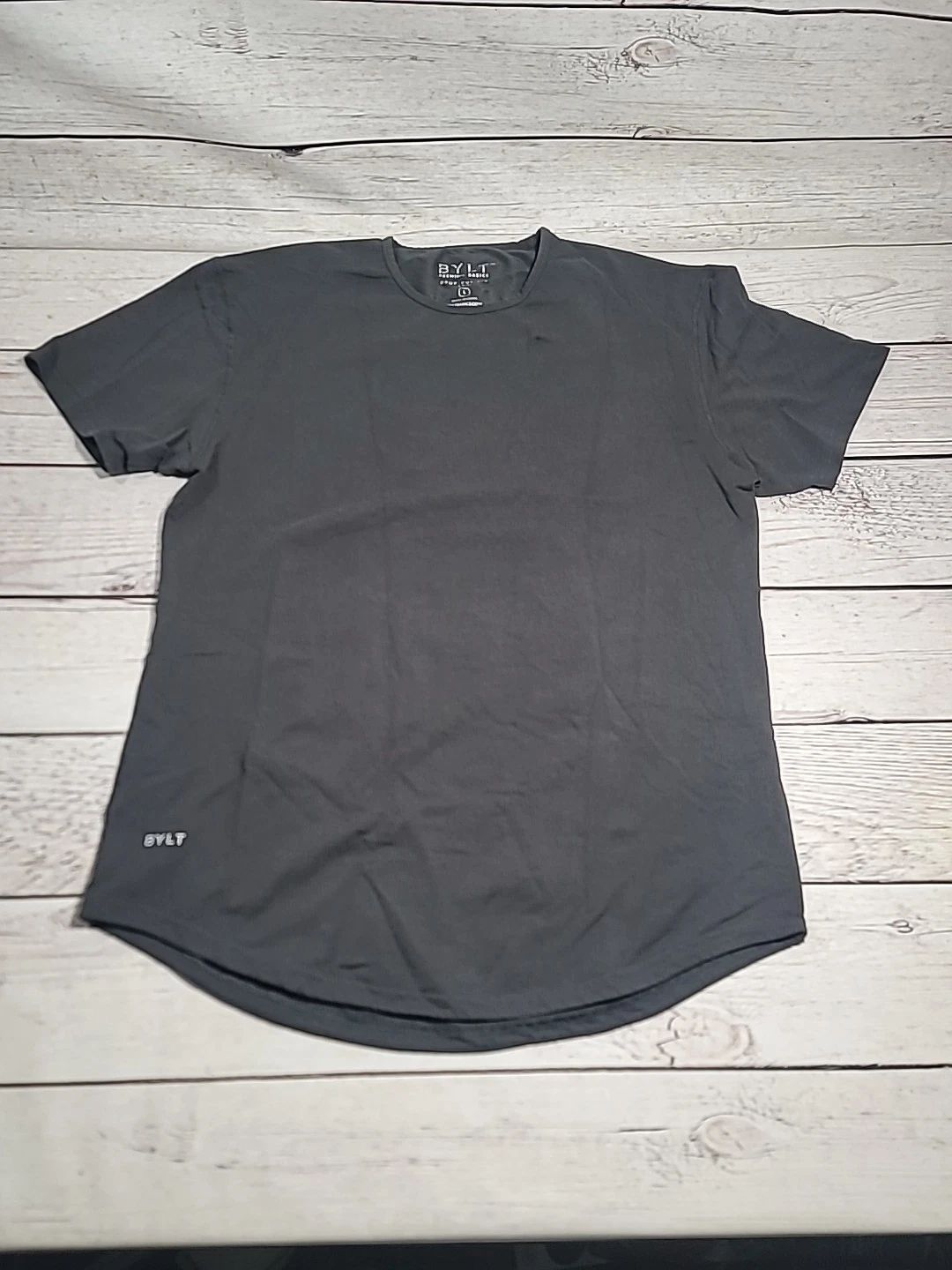 Bylt Shirt Mens Gray Sz Large Premium Drop Cut Lux Casual Comfort Stylish S/S