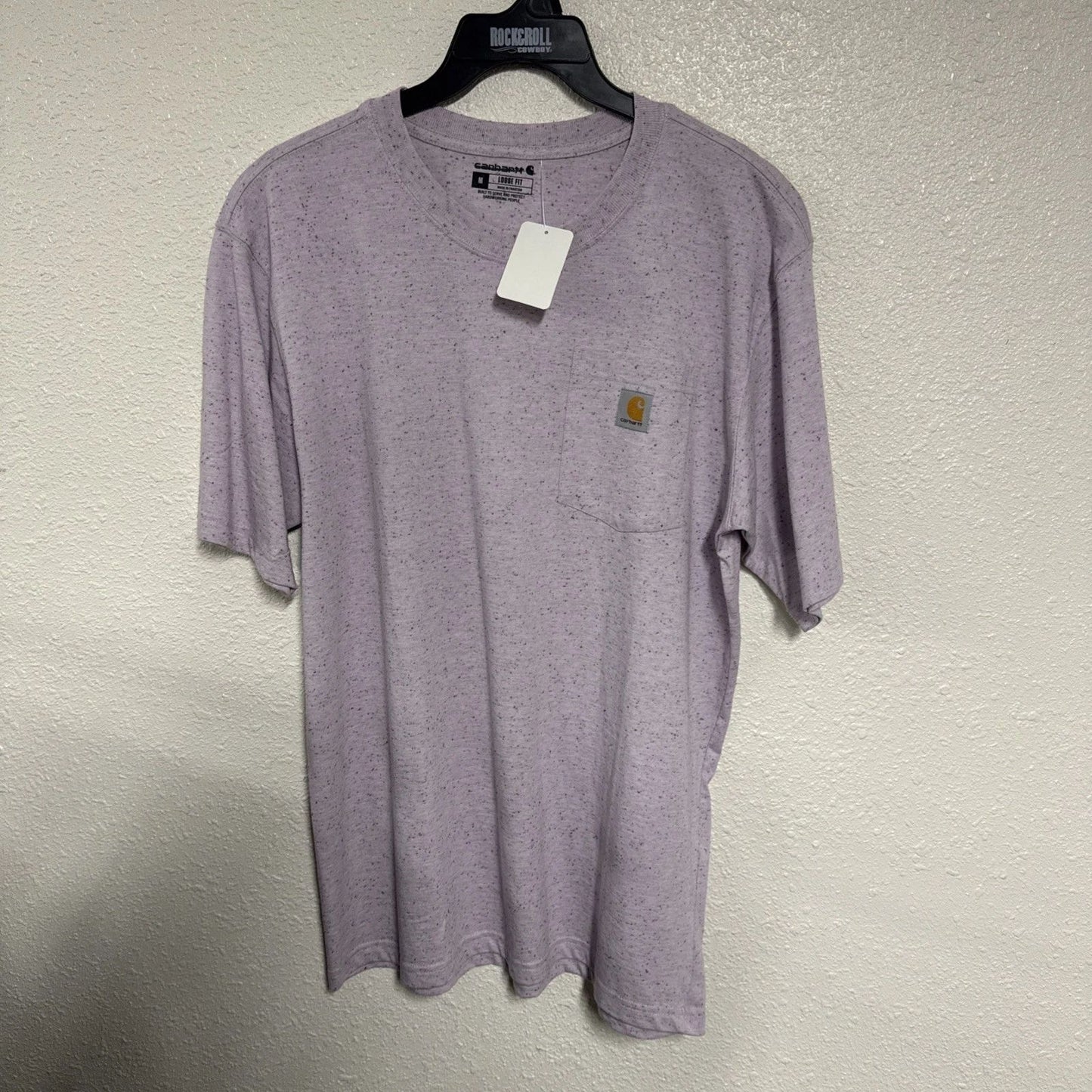 Carhartt Men’s Loose Fit Work Tshirt Pocket NEW medium Heather Lilac Purple