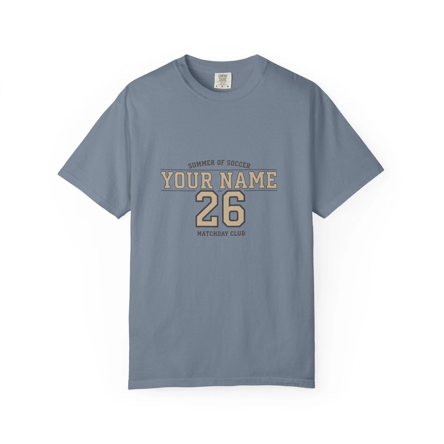 Custom Matchday Soccer Shirt | Personalized Name & Number Football Club Tee |