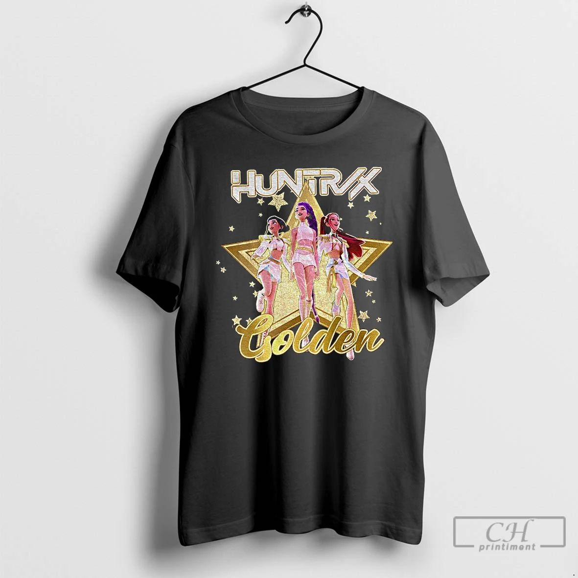 Classic Star Kpop Demon Hunters Huntrix Golden T Shirts