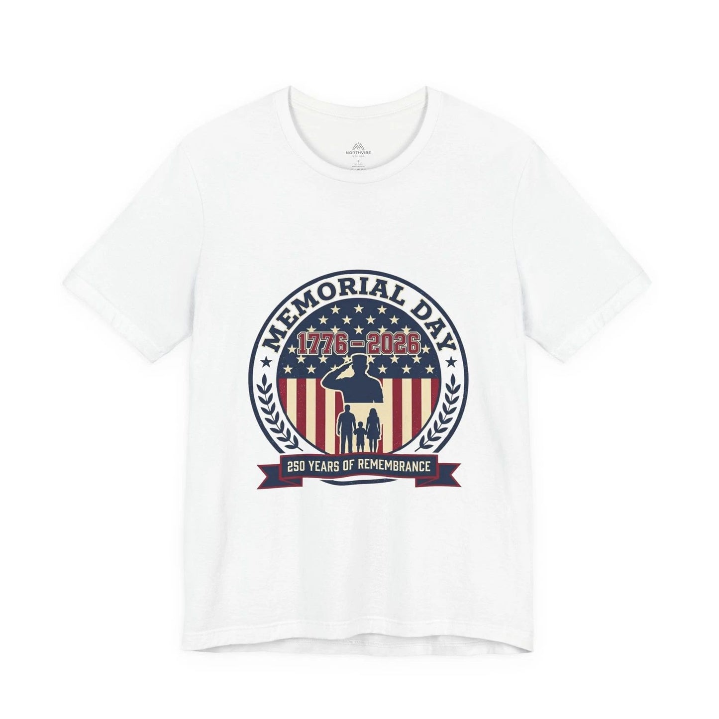 Memorial Day 1776–2026 USA 250 Tee | Patriotic Vintage Anniversary Shirt