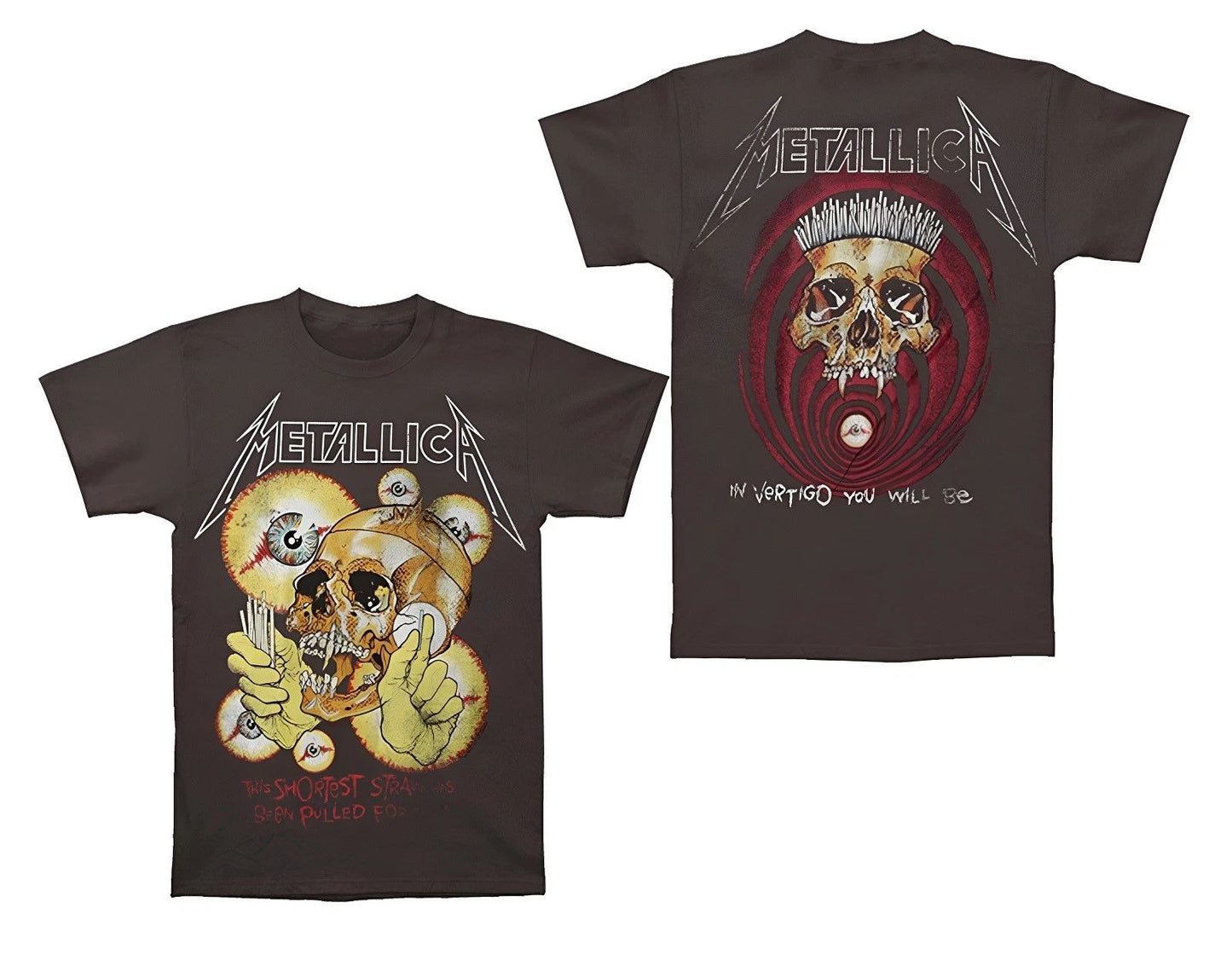 Authentic Metallica Shortest Straw T-Shirt S-2XL NEW