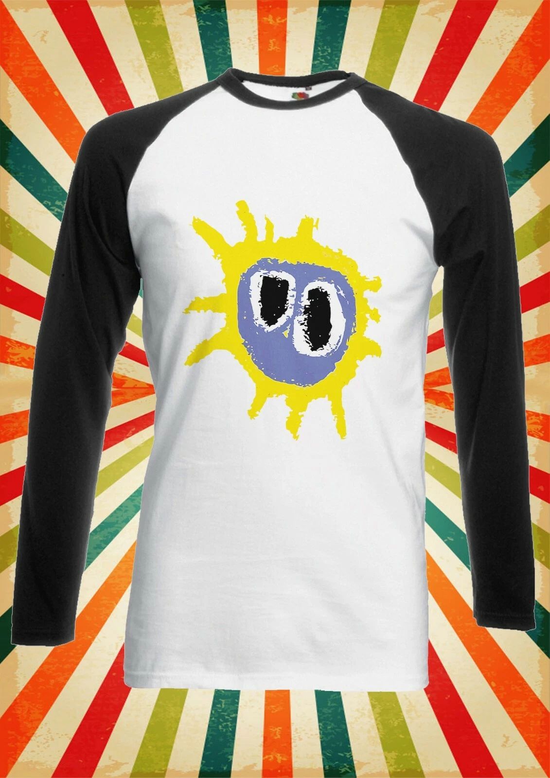 Screamadelica Primal Scream Men Women Long Short Sleeve Baseball T Shirt 2284