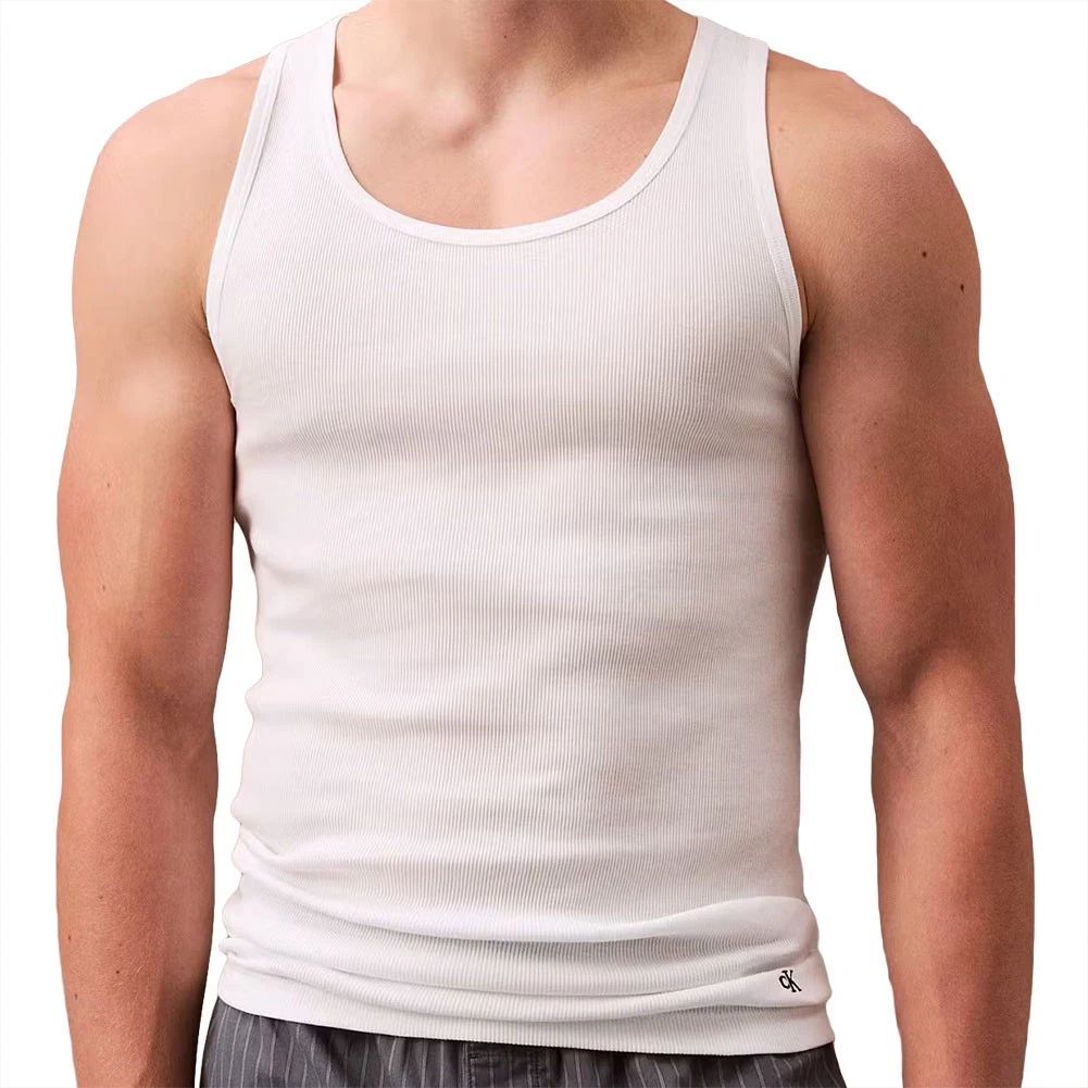Calvin Klein Cotton Classics 3 Pack Tank Tops NB4036 White