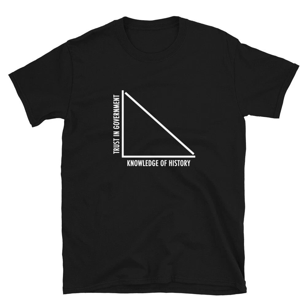 Libertarian Anti Statism T-shirt White Funny Nerdy Gift Tee