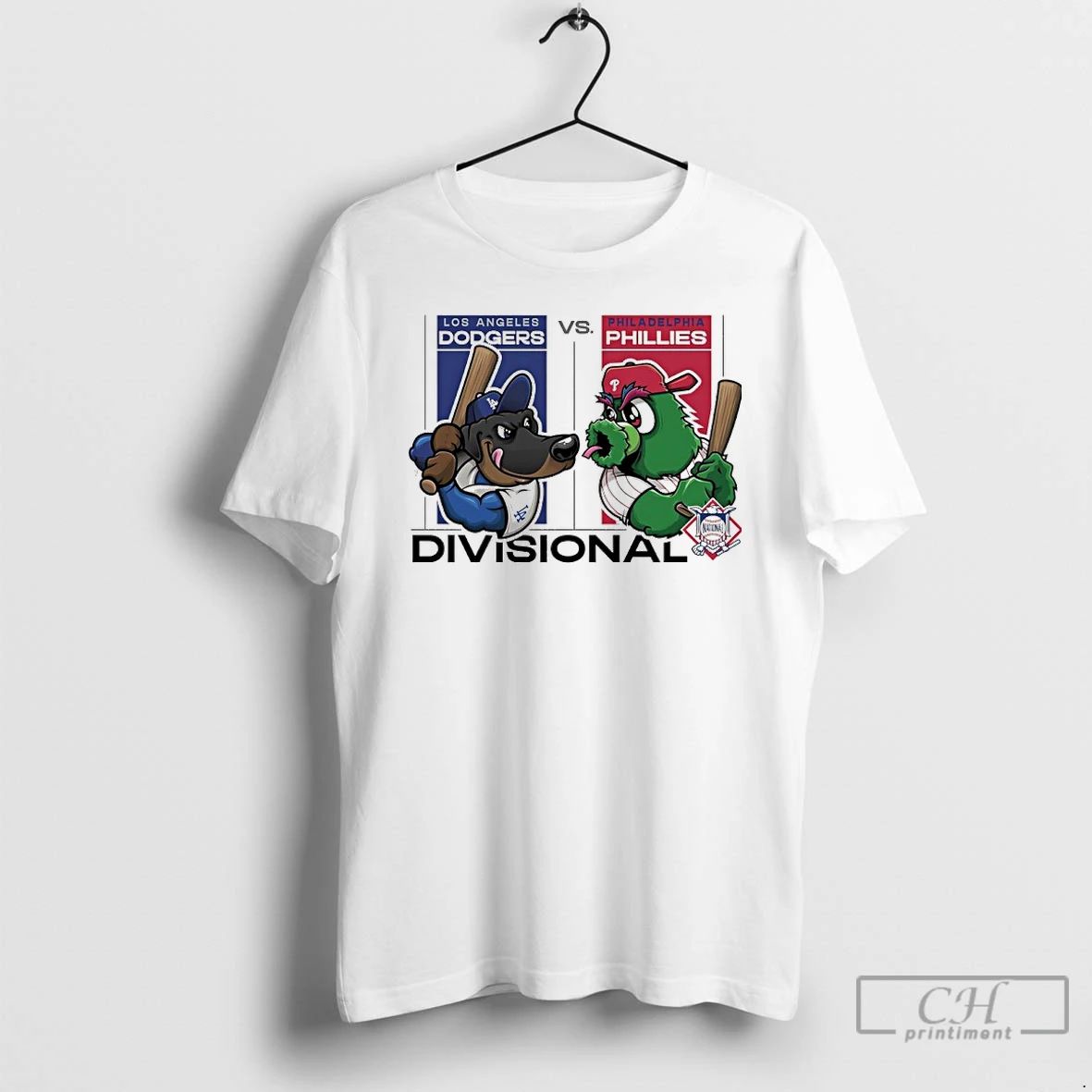 Classic Los Angeles Dodgers Vs Philadelphia Phillies 2025 Nl Divisional Series Mascot T Shirts