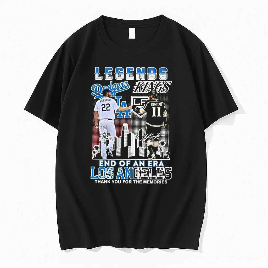 Legends Clayton Kershaw And Anze Kopitar End Of An Era Los Angeles Tshirts Sweater