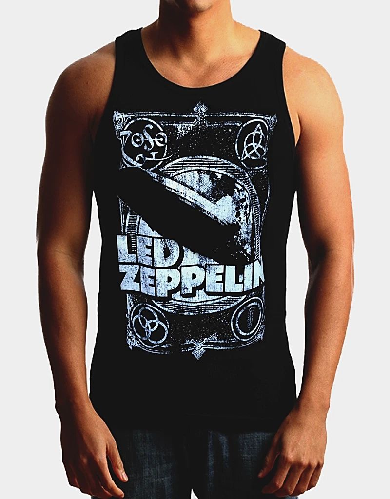LED ZEPPELIN BLIMP PUNK ROCK Band Black Tank Top