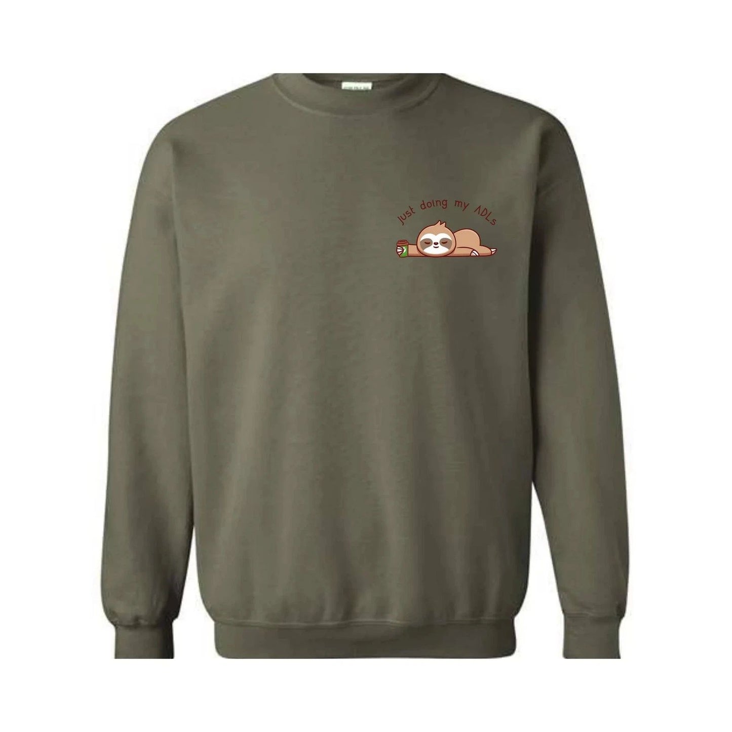 Cute Sloth Sleeping Sweatshirt, Funny Sloth , Sloth Lover Tee, Funny Animal Swea