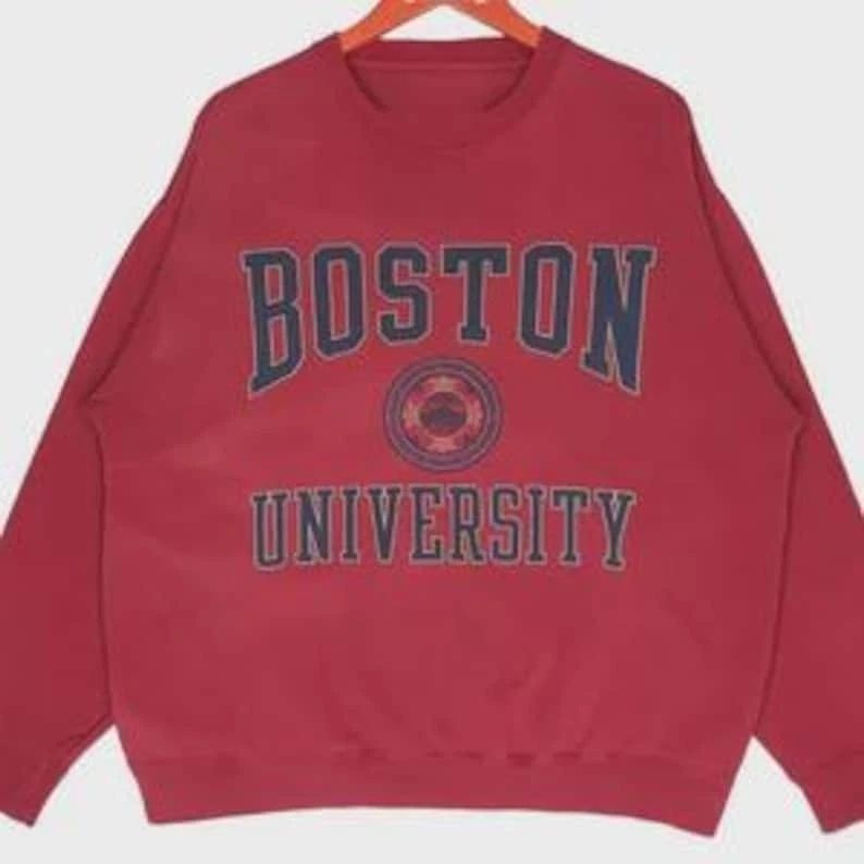 Vintage 90s Boston University Shirt – Classic Coll T- Shirt, Sweatshirt & Hoodie