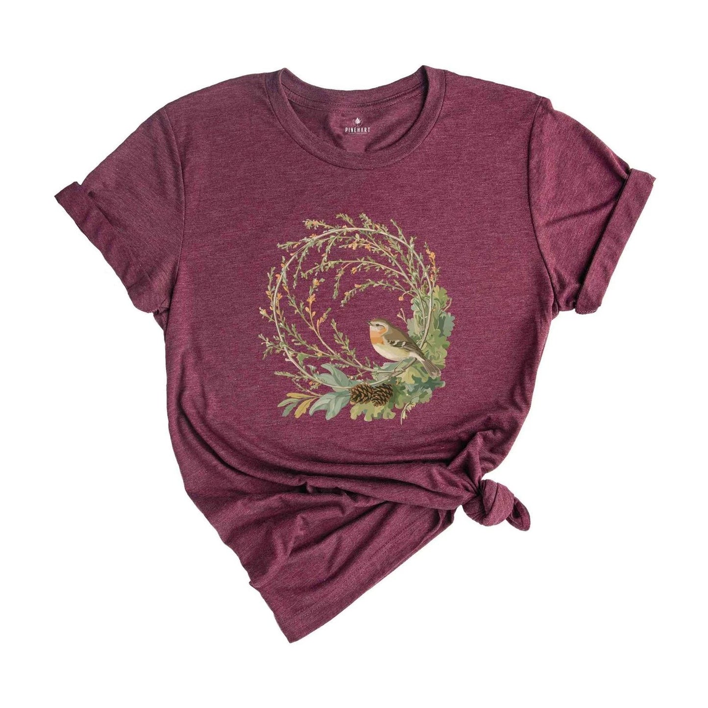 Bird Shirt, Watercolor Bird Branches, Bird Home Tshirt, Bird Cage Shirt, Bird Lo