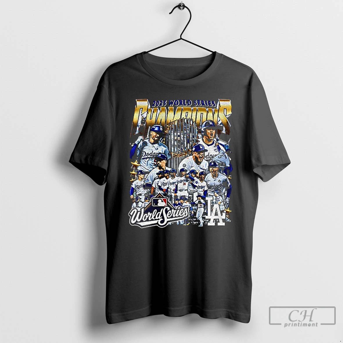 Classic Los Angeles Dodgers All Team 2025 World Series Champions Cup Graphic T Shirts