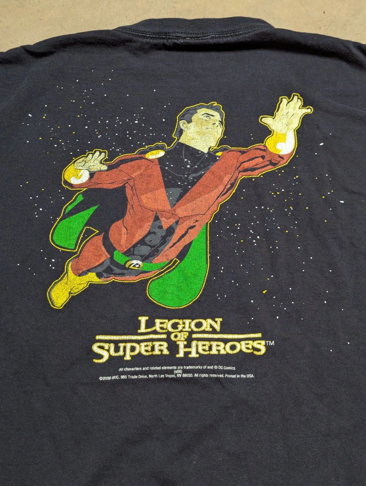 Vintage DC Legion Of Superheros VS System Upper Deck Promo Shirt XL