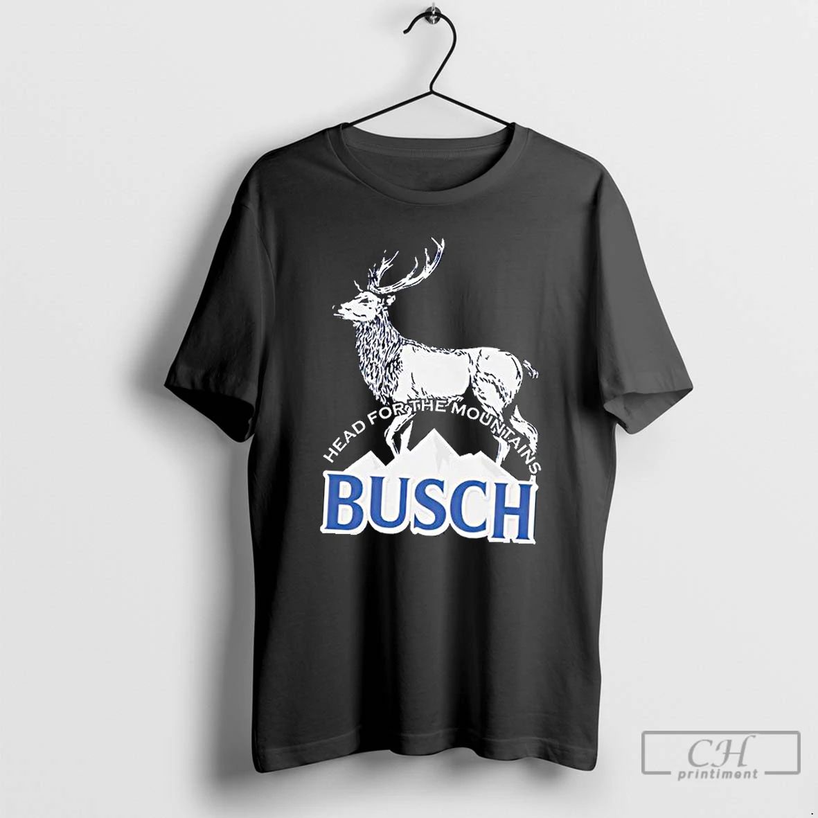 Classic Busch Light Head For The Mountains T Shirts