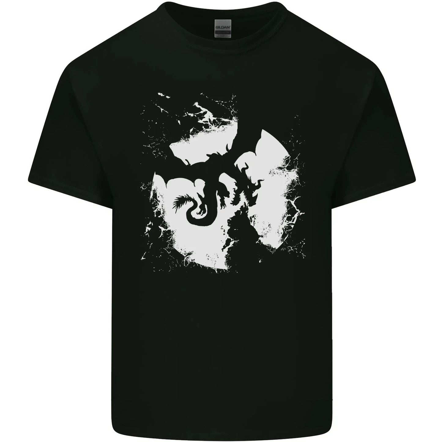 Dragon Moon Fantasy Mens Cotton T-Shirt Tee Top