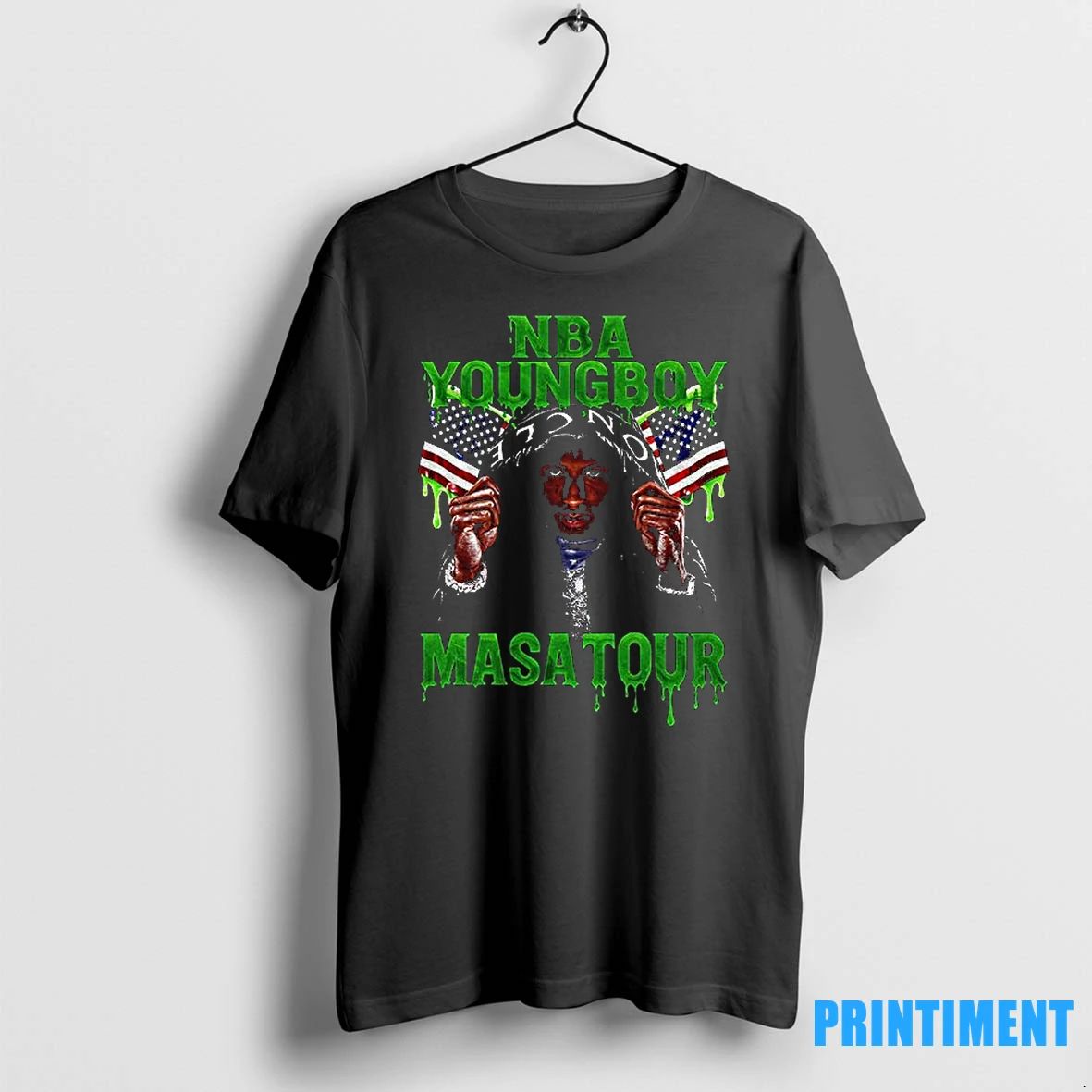 Nba Youngboy Masa Tour I Just Got A New Gun American Flag Tshirts Sweater