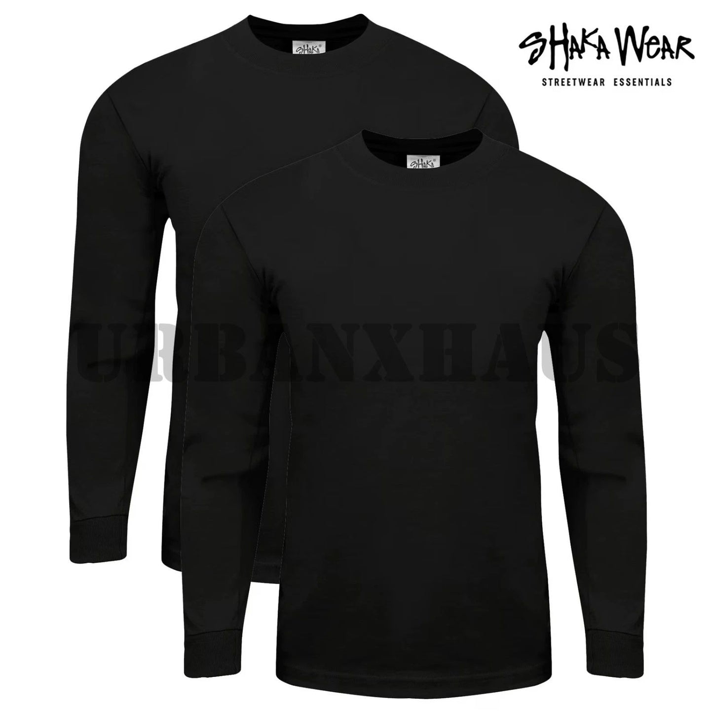 2 pcs *SHAKA WEAR Long Sleeve Super Max Heavyweight T-shirt