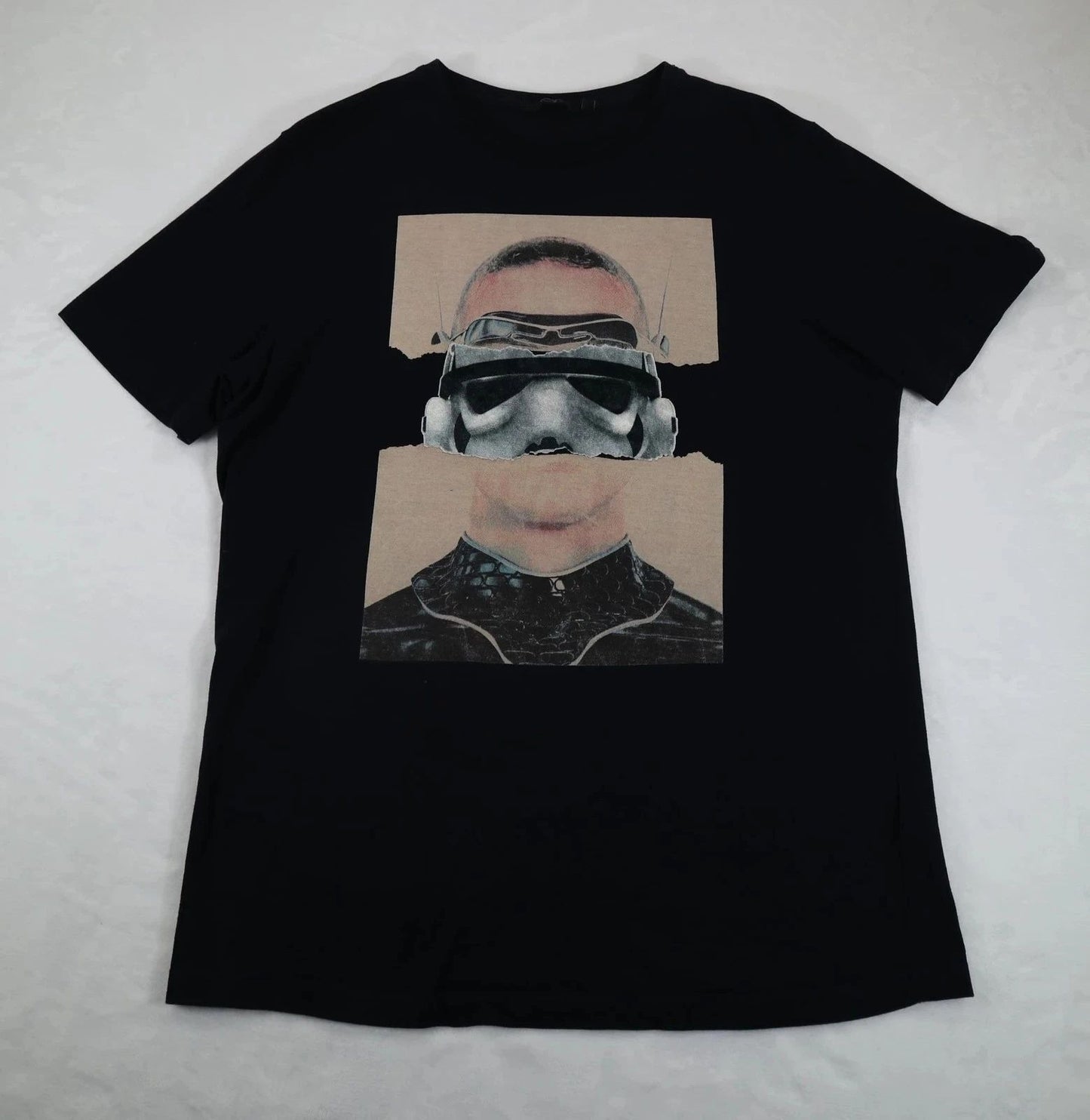 Iconic Shirt Mens Large Black Stormtrooper Graphic Sci Fi Space Cotton