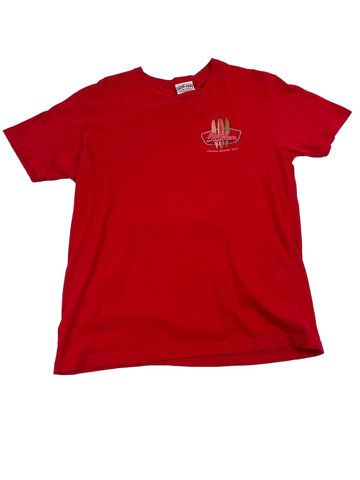 Ron Jon Mens Red Graphic Tshirt Size M
