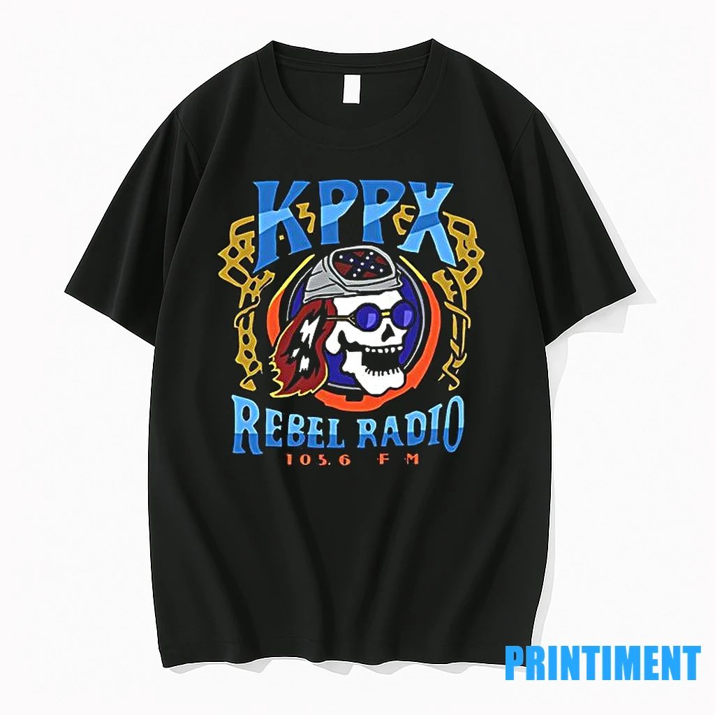 Kppx Rebel Radio Skull Movies Tshirts Sweater