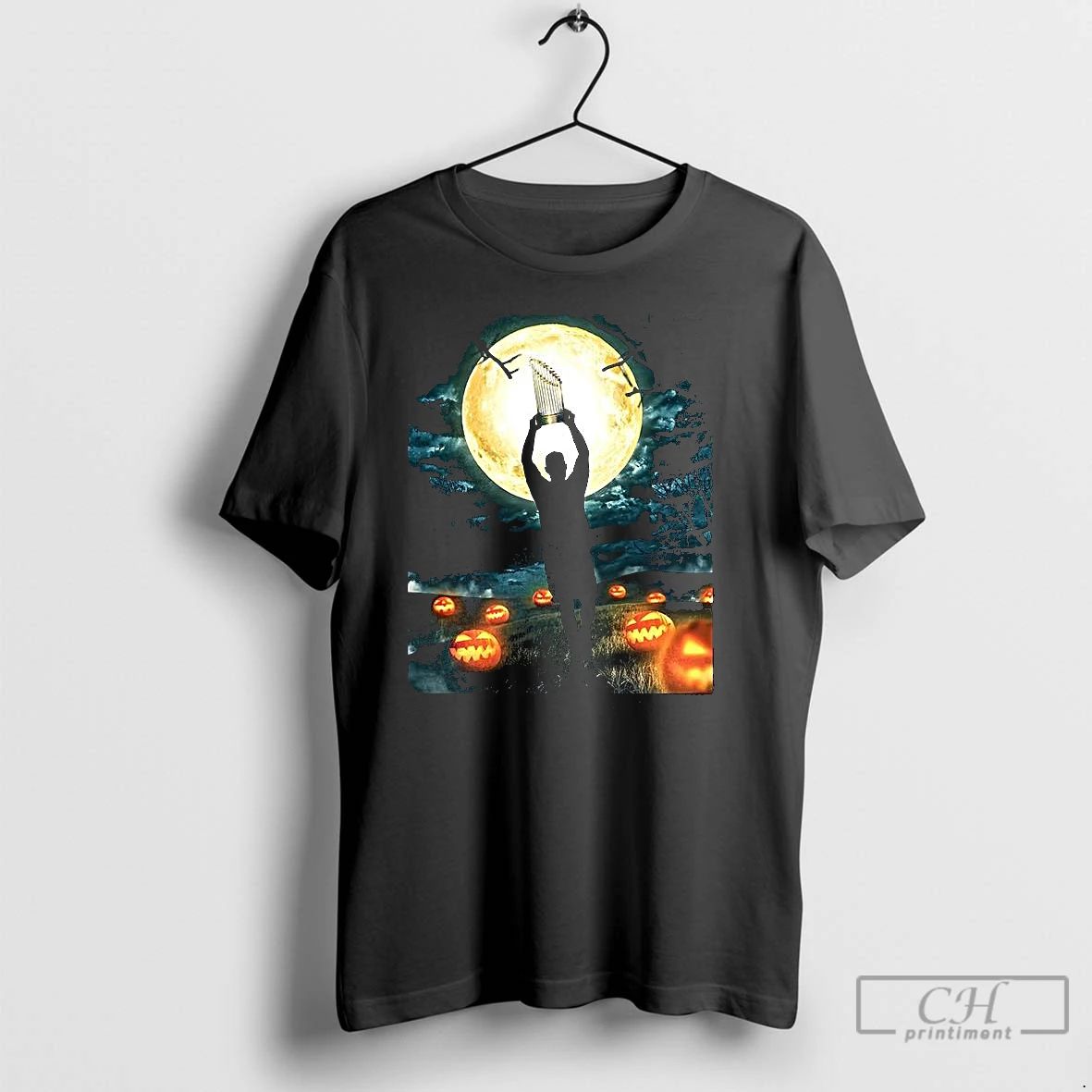 Classic World Series 2025 Trophy Under Moonlight Halloween T Shirts