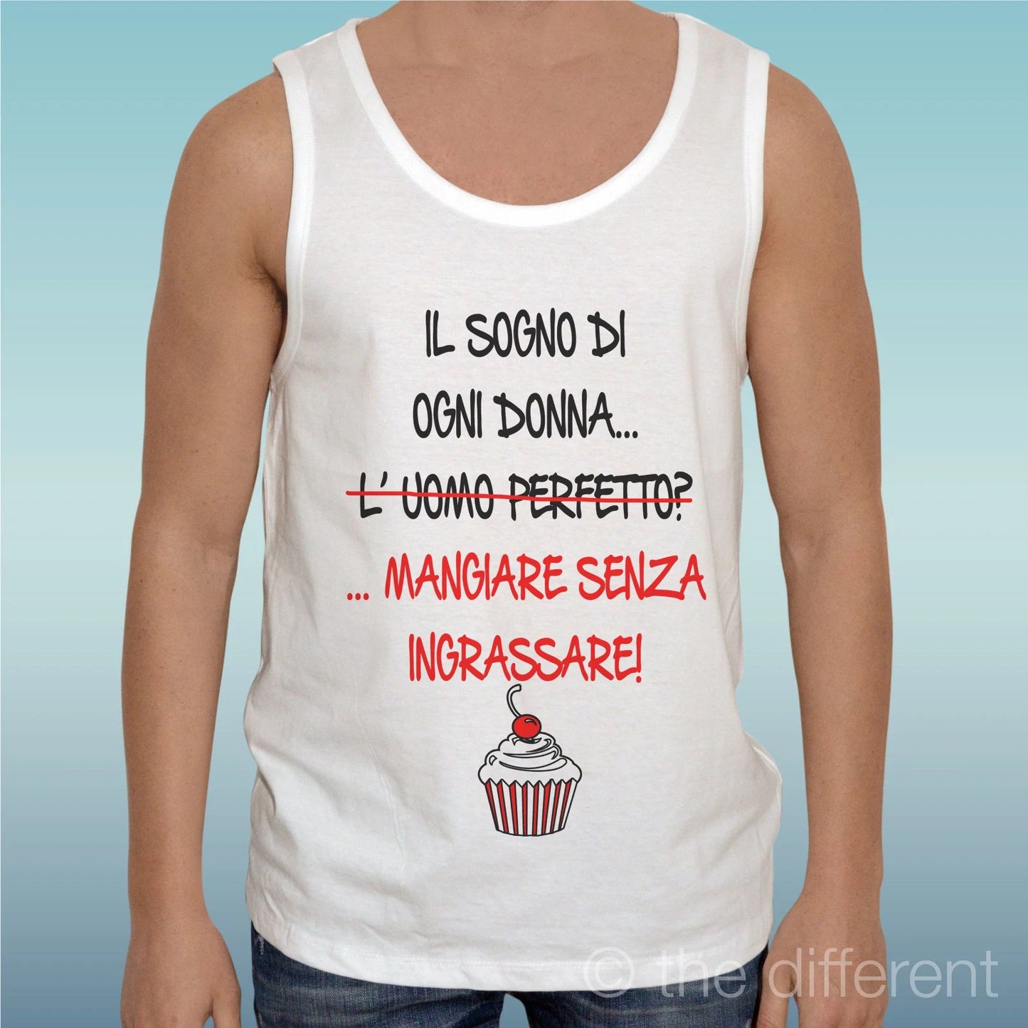Canotta T-Shirt " Dream Of Ogni Woman Eating " Tank Top Gift Idea