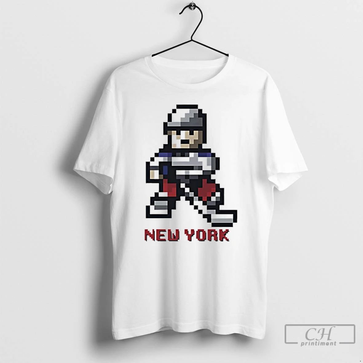 Classic New York Rangers Hockey 8 Bit Retro Baller T Shirts