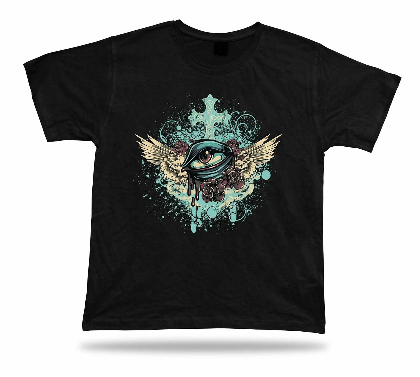 Crying sad eye Floral cool stylish modern t shirt tee idea design gift apparel