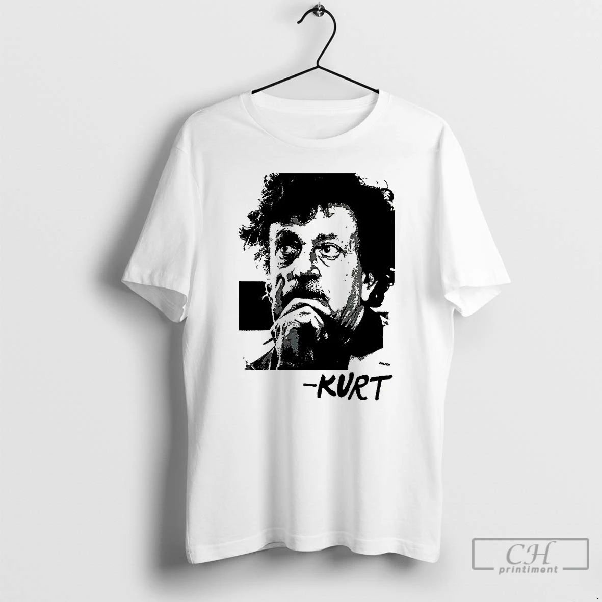 Premium Kurt Vonnegut Portrait Tribute Retro T Shirts