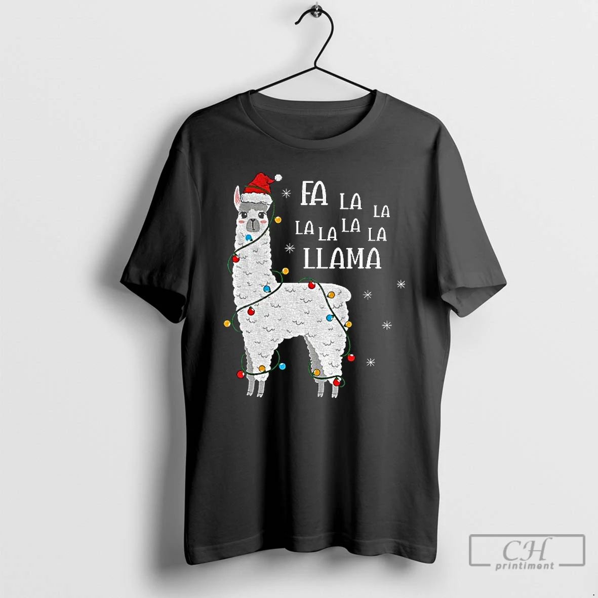 Premium Sheep Santa Hat Deck The Halls Fa La La La La La Llama Merry