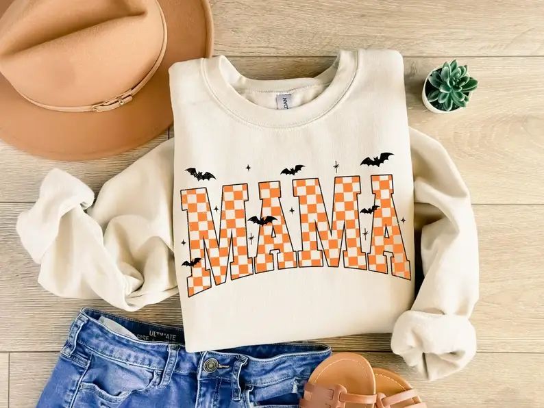 Fall Halloween Mama Sweatshirt