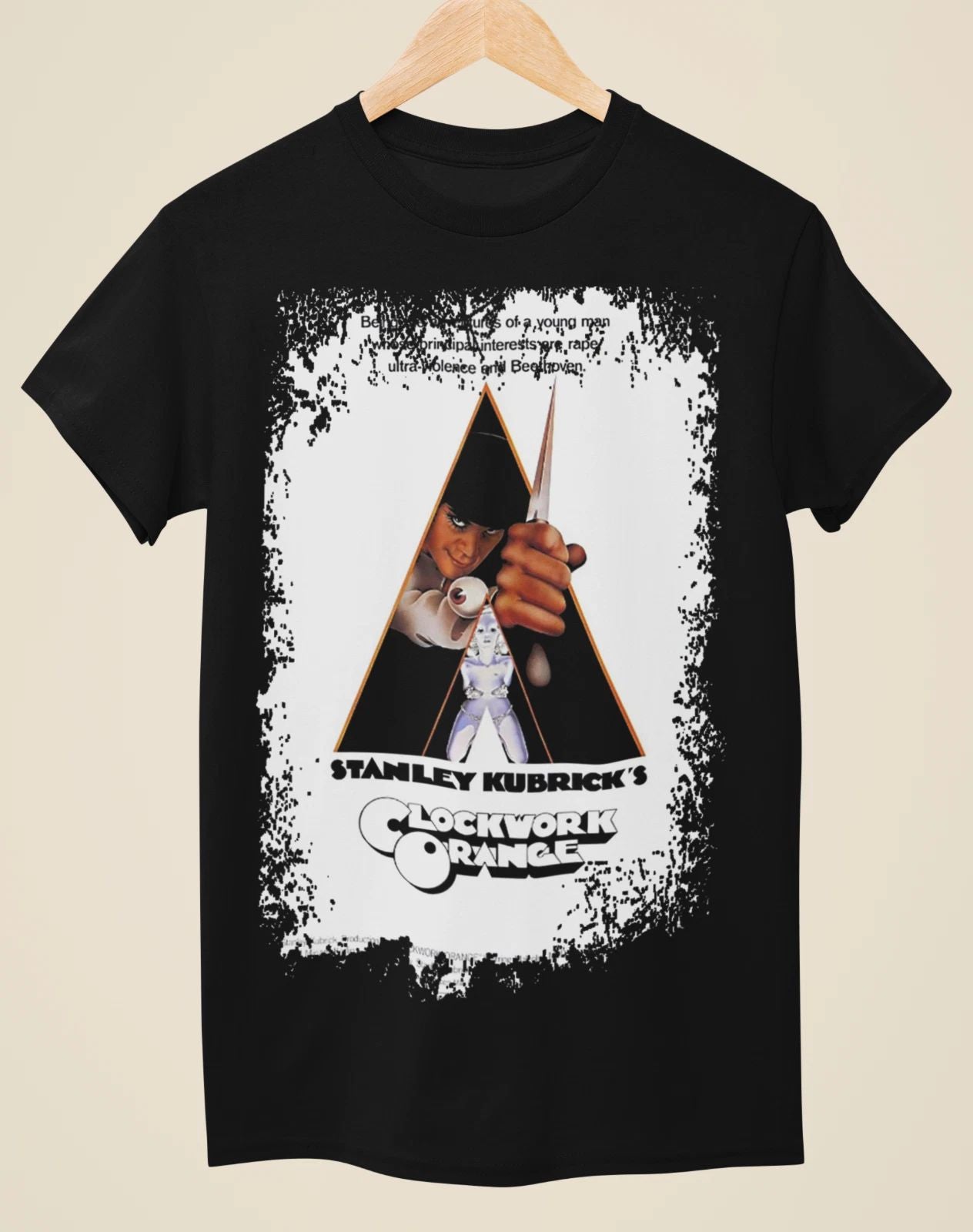A Clockwork Orange - Movie Poster Inspired Unisex Black T-Shirt