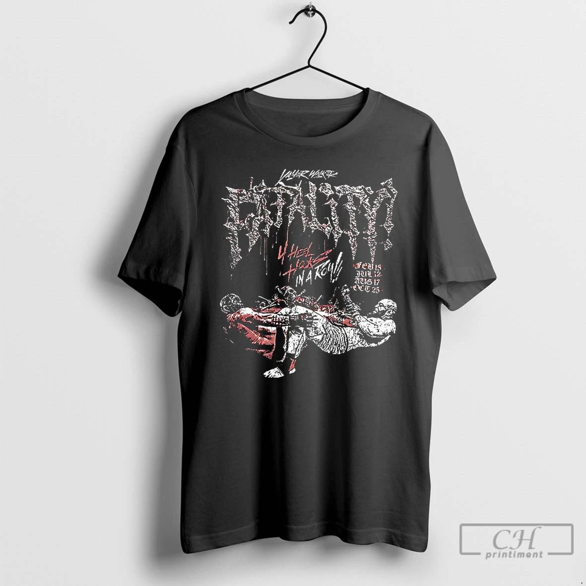 Classic Valter Walker Fatality 4 Heel Hooks In A Low Graphic T Shirts