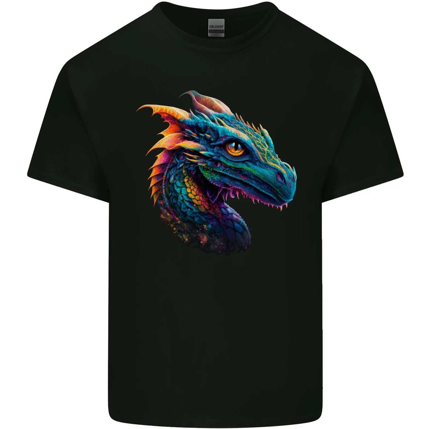 A Fantasy Colourful Dragon Mens Light Cotton T-Shirt