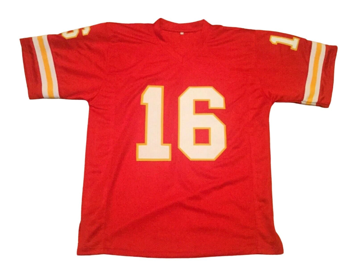 Custom Len Dawson Red Mesh Football Jersey