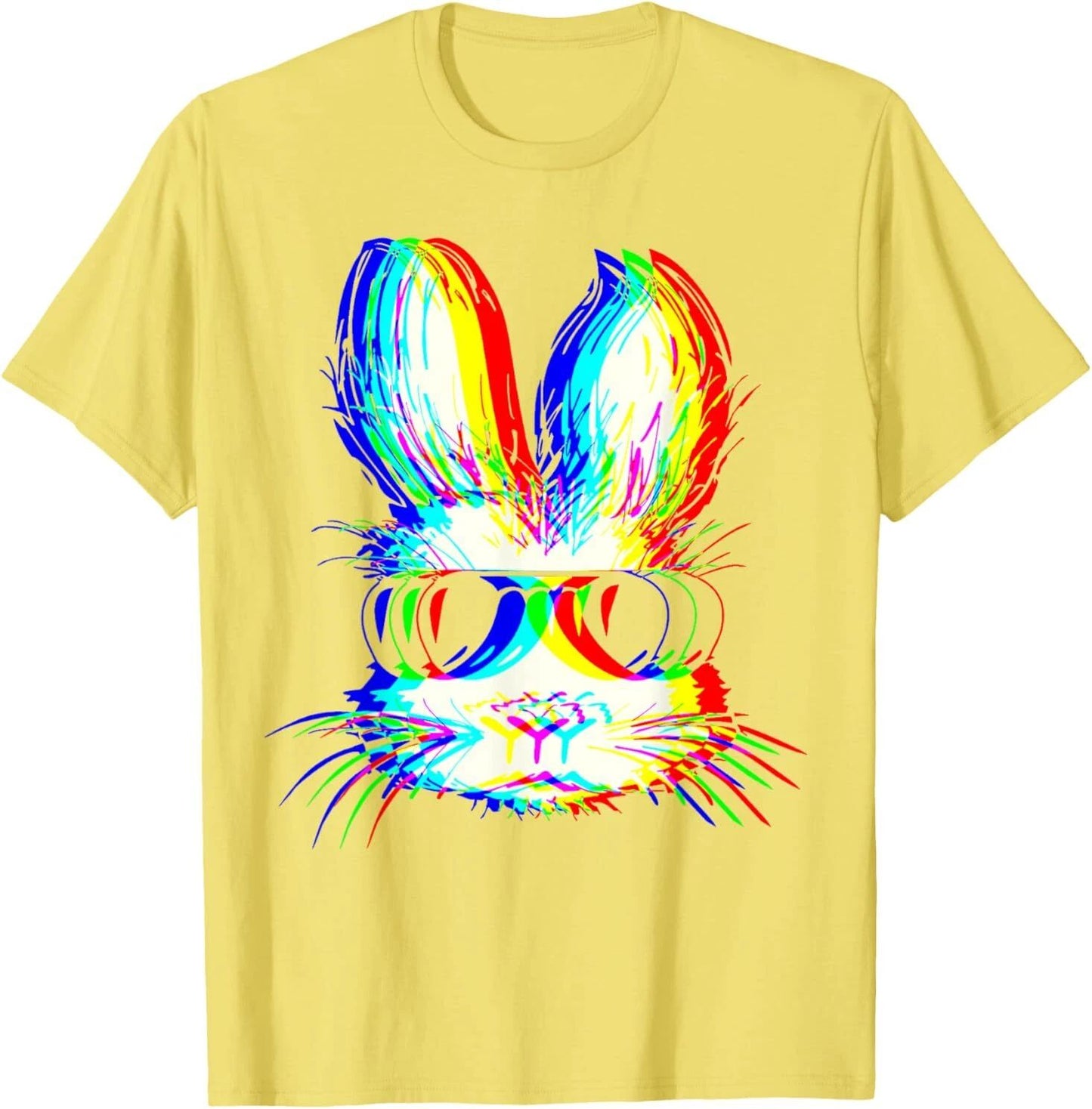 Bunny Trippy Vaporwave Easter Techno Rave EDM Music Party T-Shirt