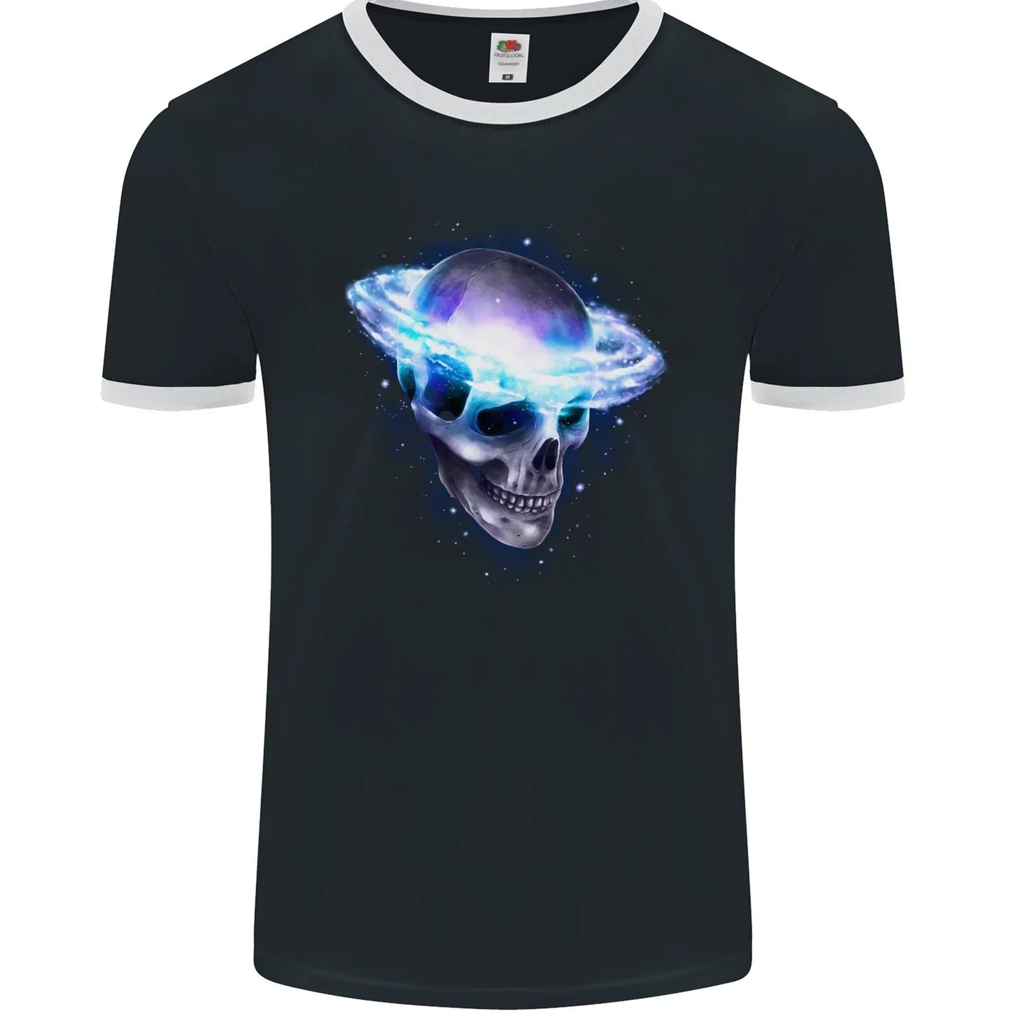 Brainstorm SCI-FI Skull Gothic Space Mens Ringer T-Shirt FotL