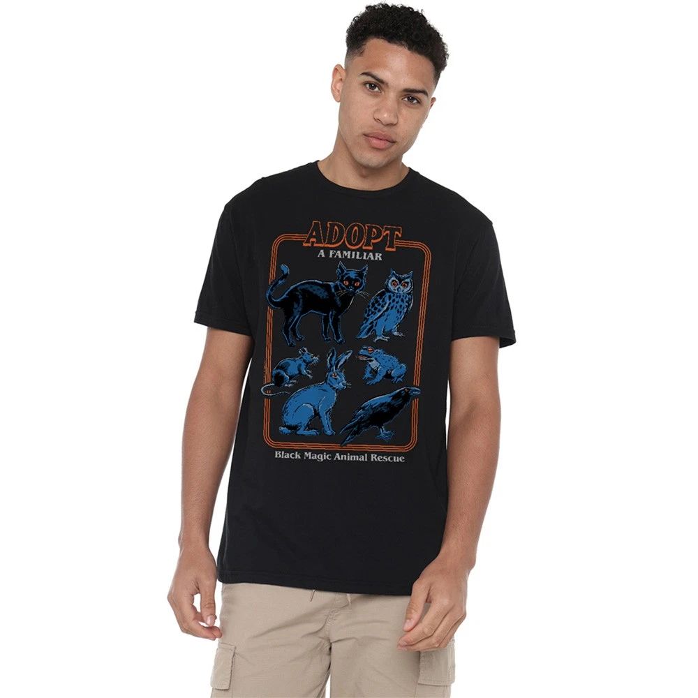 Steven Rhodes Adopt A Familiar Unisex T-Shirt S-5XL, Black