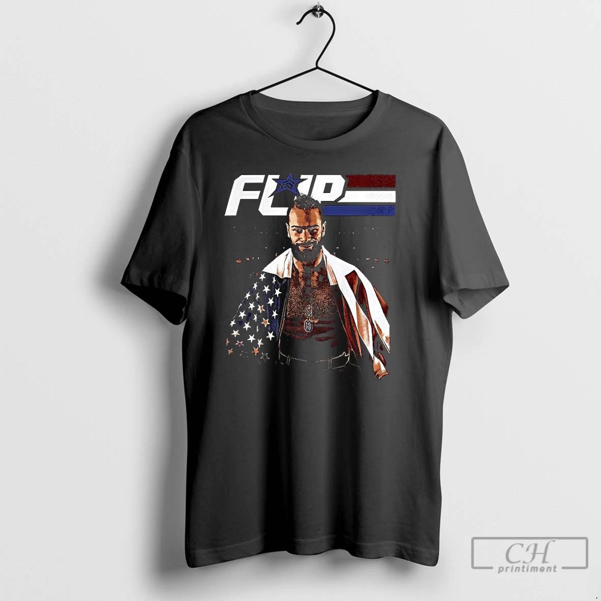 Classic Flip Gordon The Mercenary American Flag Retro T Shirts