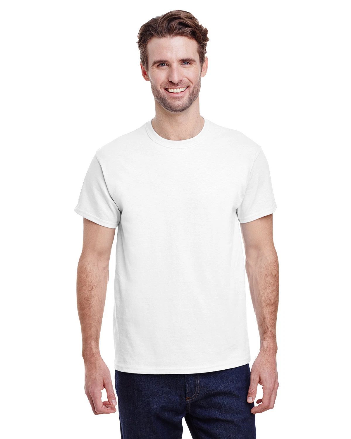 5 Pack Of Gildan Adult Ultra Cotton Stylish T Shirt Casual Plain T-Shirt - G200