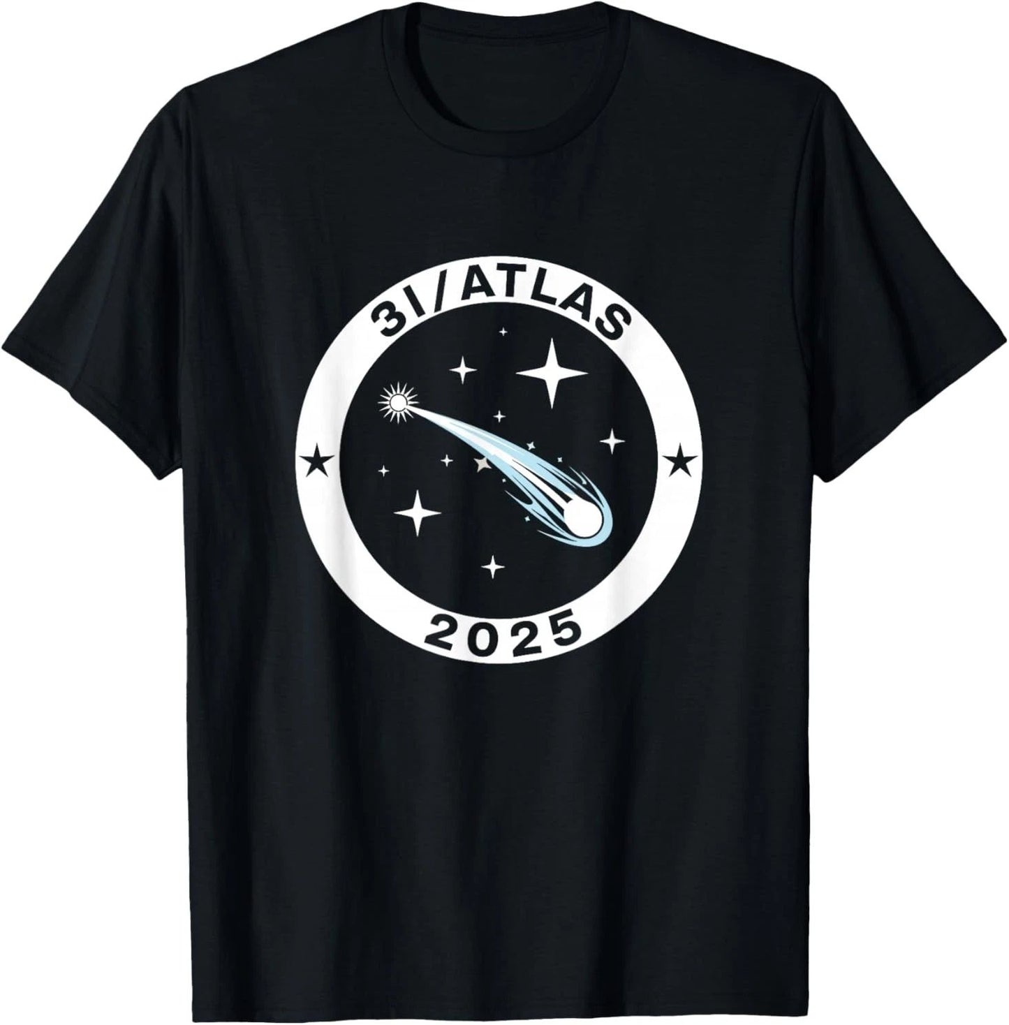 3I/Atlas 2025 Interstellar Comet Space Astronomy Emblem T-Shirt S-5XL
