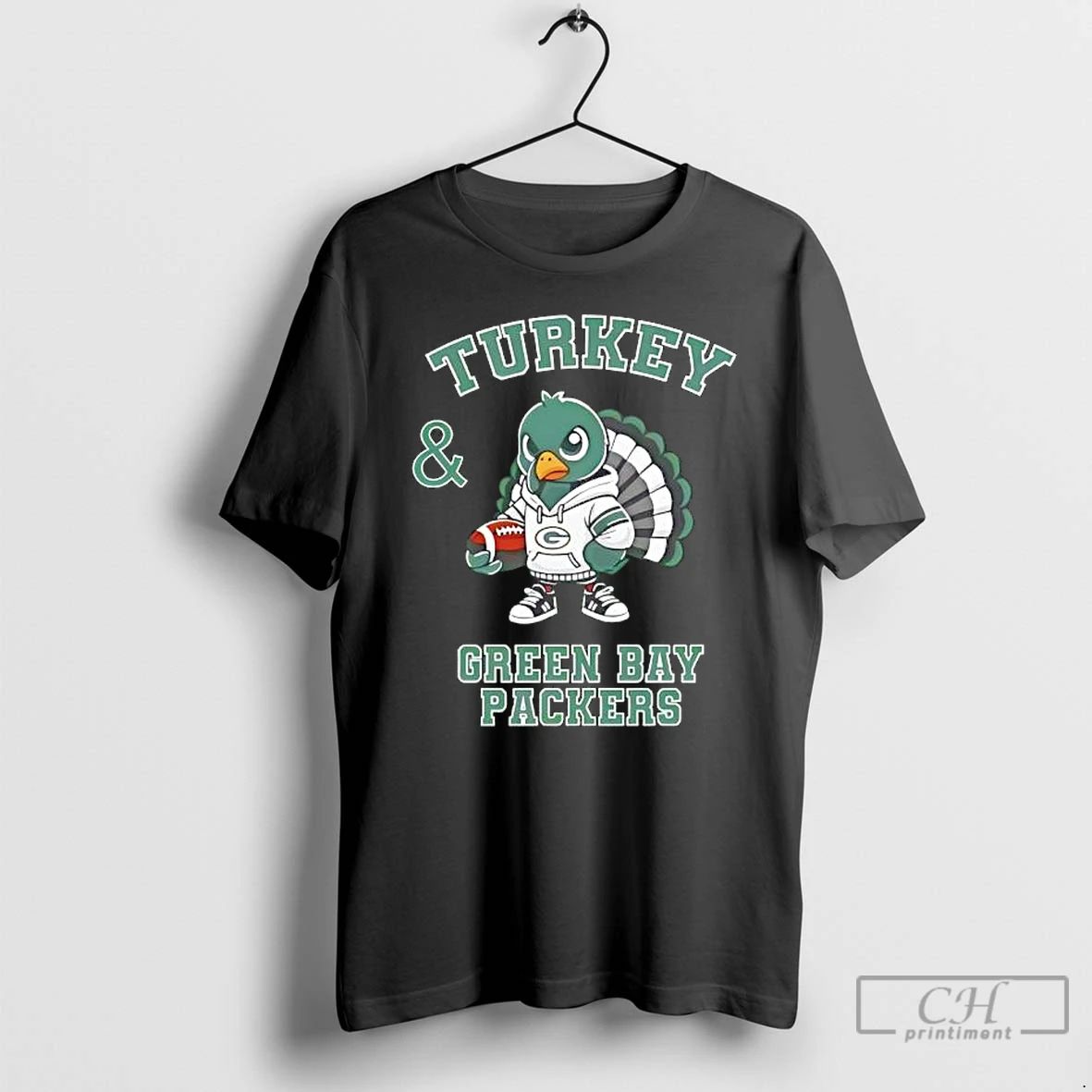 Premium Turkey Green Bay Packers Thanksgiving T Shirts