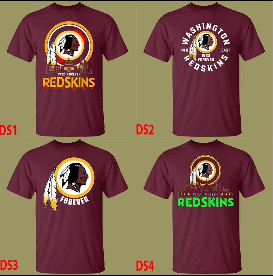 All design Men's Washington REDSKINS Forever, T-Shirt Maroon S-5XL v2